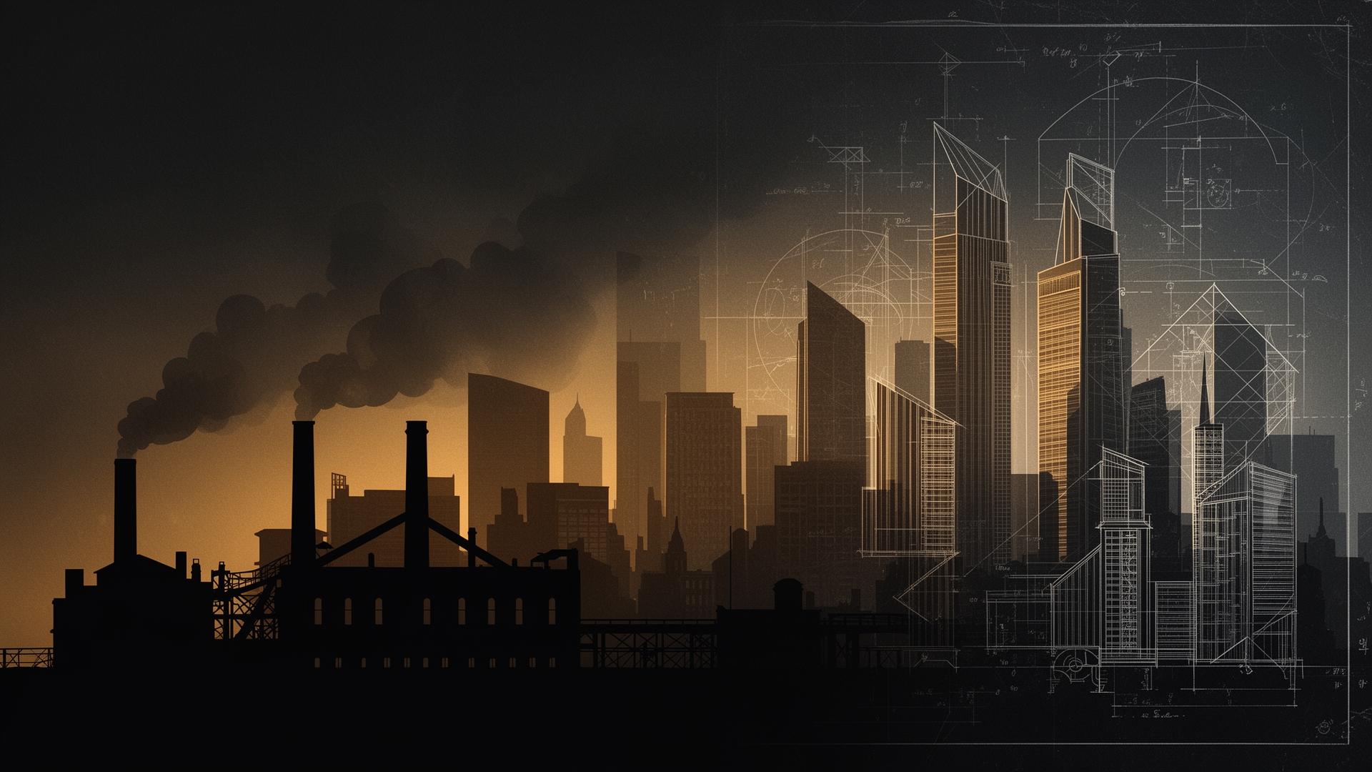 Da fábrica de 1900 ao skyline contemporâneo: a evolução industrial